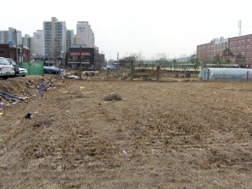 내년 2월 착공 예정인 수원 고평고등학교 부지.