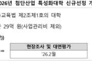 바이오·로봇 분야 특성화대학 신규 선정