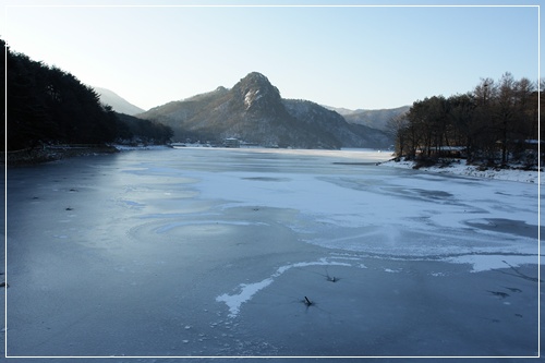 ▲ 산정호수의 겨울 풍경