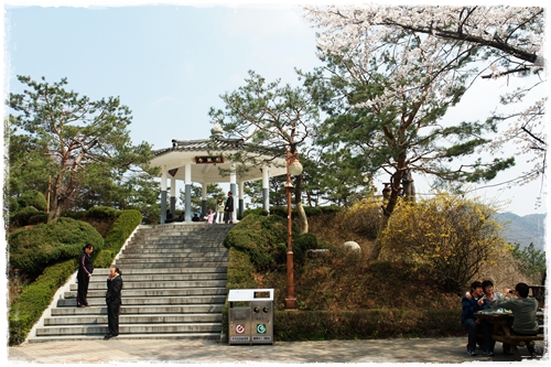 ▲ 대청댐이 한눈에 내려다보이는 현암정