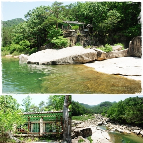 ▲ 금사담과 암서재 주변 풍경