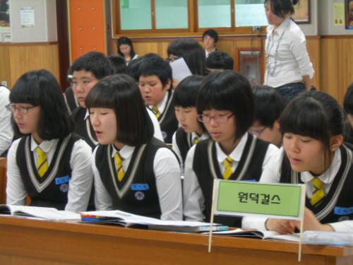 음악과 공개수업의 한 장면.
