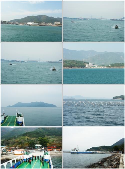 ▲ 삼천포에서 사량도 내지항까지