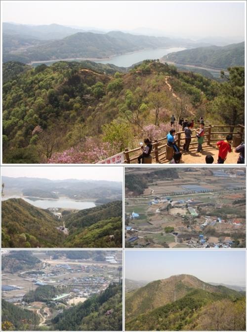 ▲ 팔각정에서 보이는 풍경