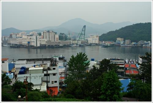 ▲ 기상대에서 바라본 통영항