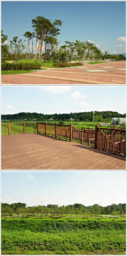 ▲ 쉼터, 산책로, 바비큐장