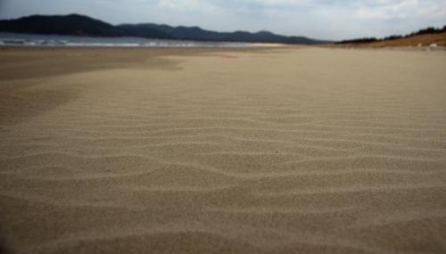 ▲ 신두리 해변의 고운 모래. 명사십리는 꼭 북한에만 있는 것이 아니라 이곳 태안에도 있었다.