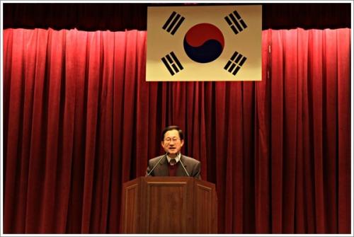 ▲ 특강을 하고 있는 김주현 관장