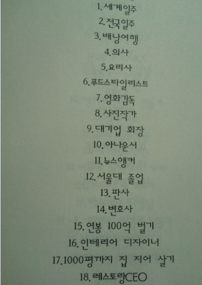 학생이 소망하는 것들