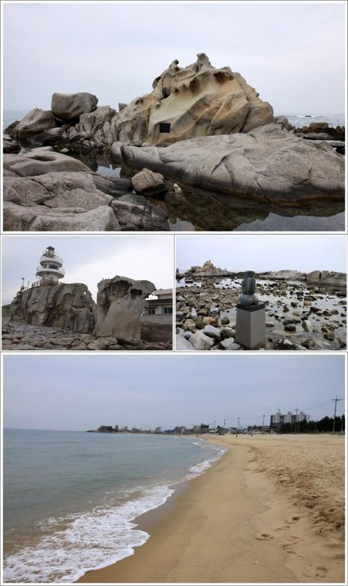 ▲ 아들바위공원과 주문진해수욕장