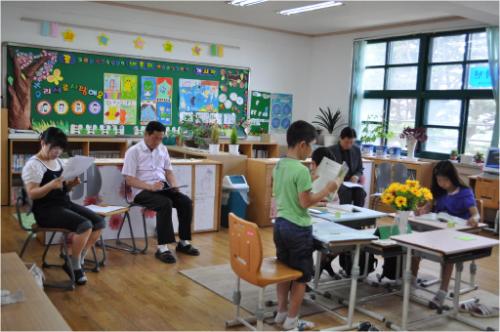 학부모와 함께한 4학년 친구들의 공개수업 모습