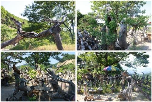 ▲ 피반령 고갯마루의 괴목공원