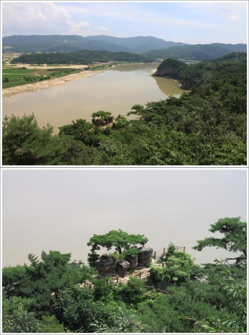 ▲ 산에서 바라본 경천대
