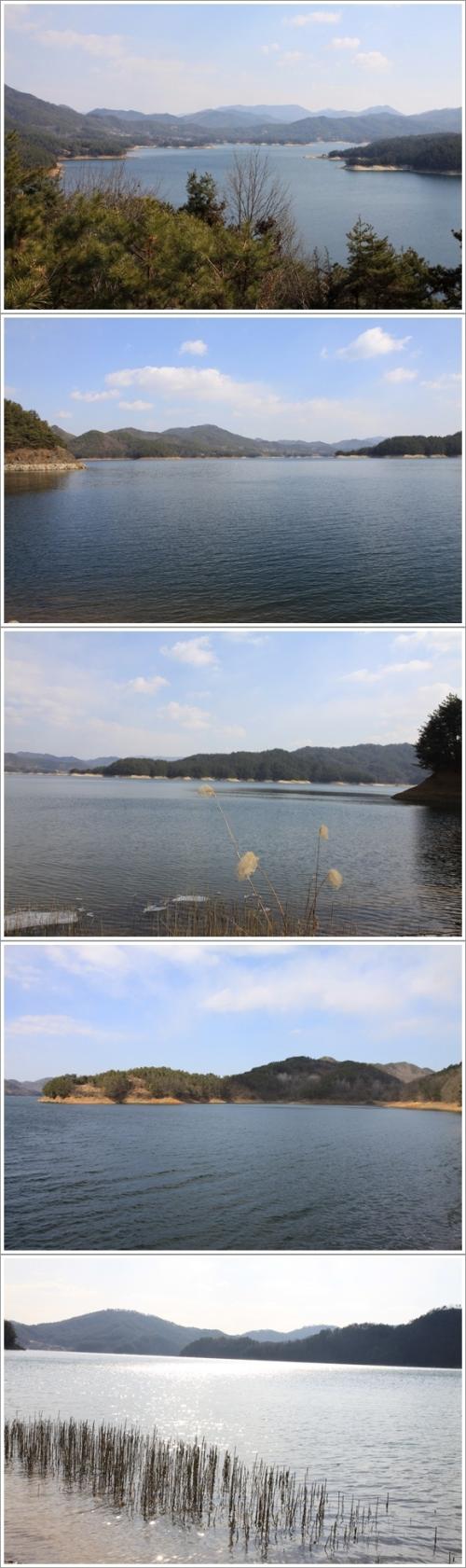 ▲ 가호리 앞 대청호 풍경