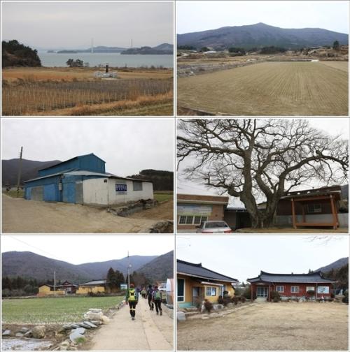 ▲ 동정마을 입구부터 금산정사까지