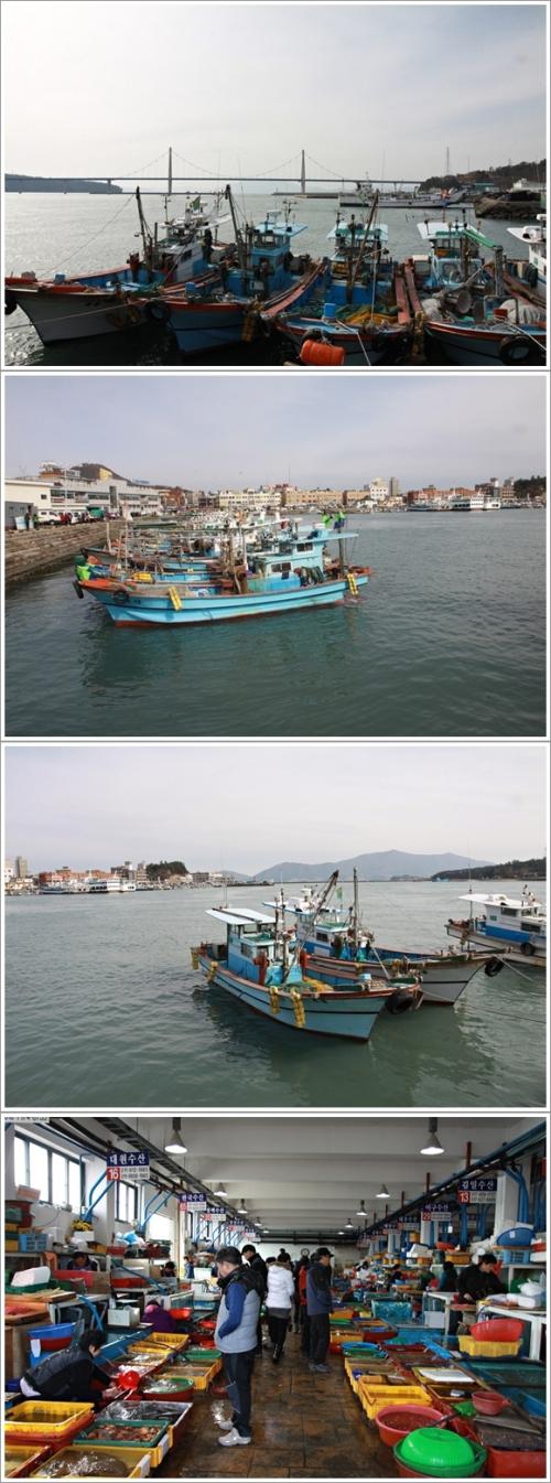 ▲ 녹동항과 수산물시장