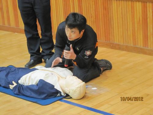 심정지및 무호흡 확인