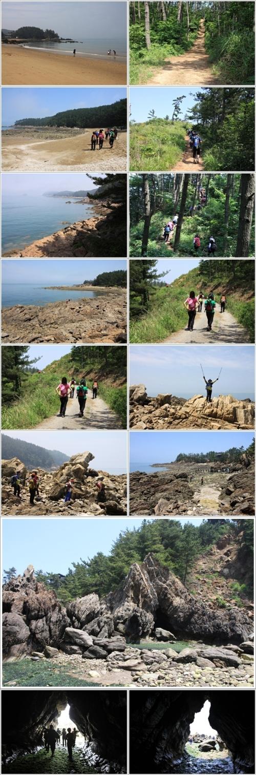 ▲ 꾸지나무해수욕장에서 용난굴까지