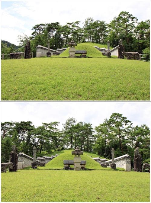 ▲ 석물이 단출한 장릉