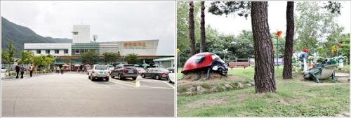 ▲ 춘천휴게소와 하늘공원