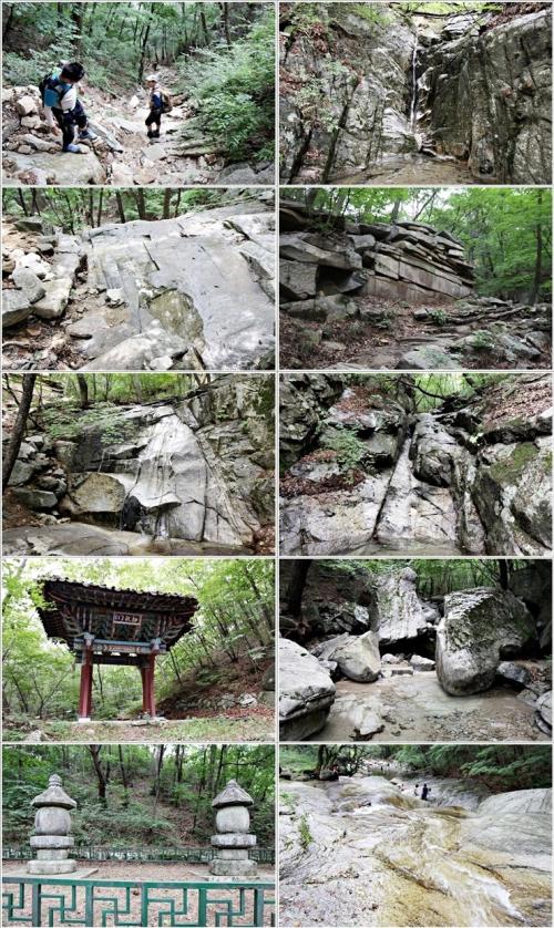▲ 하산길로 청평사까지