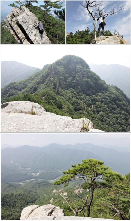 ▲ 신선봉 전망바위에서