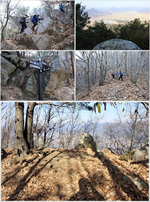 ▲ 산길을 따라 능선까지