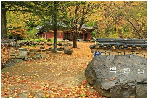 ▲ 대전사 옆 백련암