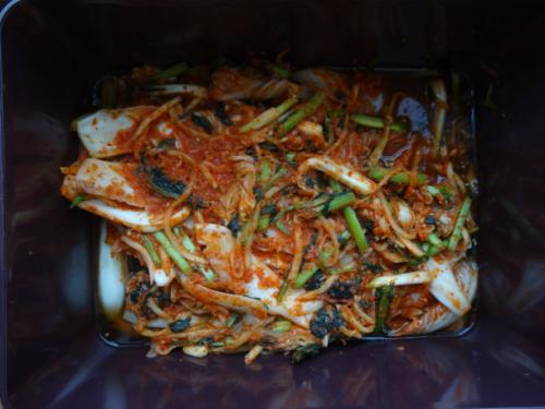 올해 우리집에서는 특별 메뉴로 겉절이 김치도 담갔다.